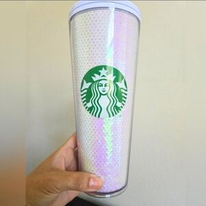 Starbucks Sequins Holographic Holiday Venti Cup Tumbler